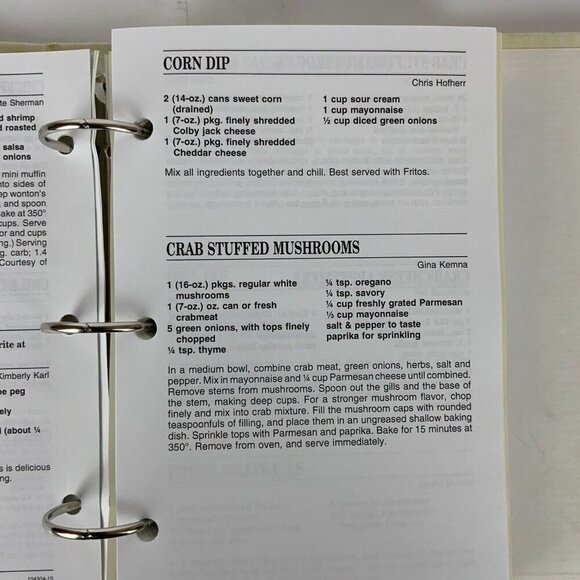 Denton Benefit League Cookbook Deliciously Denton 3 Ring Binder Recipes 2010 - Picture 6 of 15